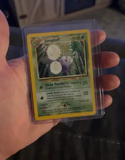 Pokemon TCG Jumpluff Neo Genesis Holo Unlimited Rare Card LP - Image 1