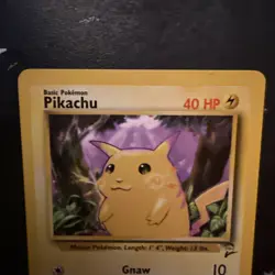 Pikachu Vintage 87/130 Base Set 2 Pokemon Card - Image 3