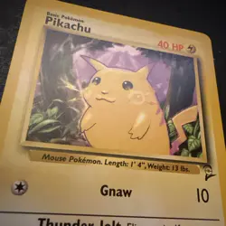 Pikachu Vintage 87/130 Base Set 2 Pokemon Card - Image 4