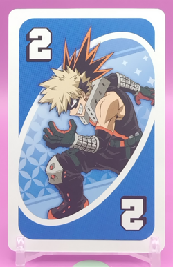 Katsuki Bakugo / My Hero Academia Card Game UNO Japanese Toei Anime Rare BL a - Image 1