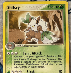 Shiftry 22/100 Non Holo Rare EX Sandstorm Pokemon Card Vintage 2003 NM/LP - Image 2