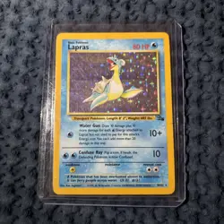 1999 Pokemon TCG Lapras Fossil Holo Unlimited Rare Card 10/62 - Image 1