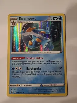Swampert HP170 2021 Collectible Pokemon Trading Card No. 064/264 - Image 1