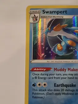 Swampert HP170 2021 Collectible Pokemon Trading Card No. 064/264 - Image 3