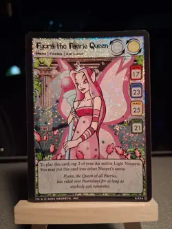 Neopets TCG Fyora the Faerie Queen 8/234 Rare Holo Foil Card 2003 - Image 1