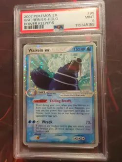 PSA 9 Pokemon Walrein ex Power Keepers 99/108 Holo Card - Image 1