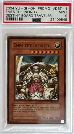 Yu-Gi-Oh! PSA 9 MINT 'EMES THE INFINITY' DBT-EN001 ~SUPER RARE~ GBA CARD PROMO - Image 2