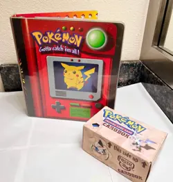 Pokemon Vintage Card Collection Binder Mixed Lot of Over 350 Cards - Image 1