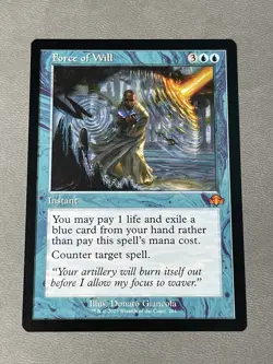 Force of Will (Retro Frame) #284 (NM) Dominaria Remastered Magic MTG - Image 1