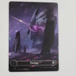 MTG Swamp 0369(Borderless Galaxy Foil) - Edge Of Eternities (EOE) - NM+/MT - Image 1