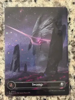 MTG Swamp 0369(Borderless Galaxy Foil) - Edge Of Eternities (EOE) - NM+/MT - Image 1