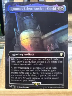 MTG *Rammas Echor, Ancient Shield Foil X1* (NM) Lord of the Rings Commander - Image 1