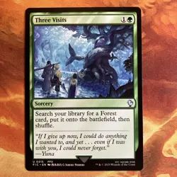 MTG Three Visits Commander: FINAL FANTASY Near-Mint Green!! - Image 1