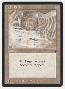 Relic Barrier Proof LP Legends Artist Harold McNeill 1994 MTG Magic AP Vintage! - Image 1