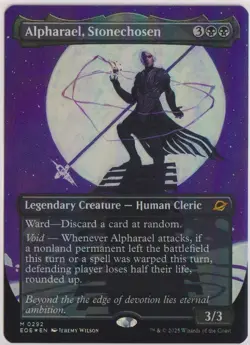 MTG Alpharael, Stonechosen (Borderless) Edge of Eternities Foil - Image 1