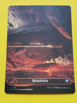 Mountain (Borderless) (Galaxy Foil) 0370 (L) MTG Edge of Eternities (EOE) - Image 1