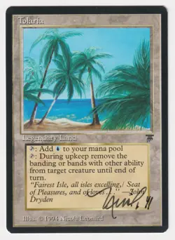 Signed Tolaria Proof NM Legends Artist Nicola Leonard 1994 MTG Magic AP Vintage! - Image 1