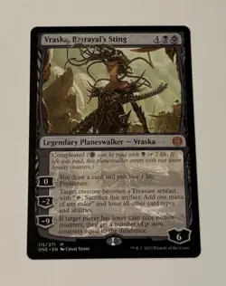 MTG Vraska, Betrayal's Sting - Phyrexia: All Will Be One LP - Image 1