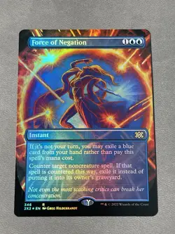 Force of Negation (Borderless) MTG Double Masters 2022 Foil NM - Image 1