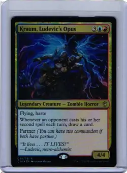 MTG FOIL Kraum, Ludevic's Opus - Commander 2016 #34 - Image 1