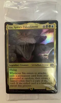 SEALED Sin, Spira's Punishment Pre-release Foil Stamped Promo Final Fantasy MTG - Image 1