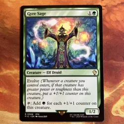 MTG Gyre Sage Commander: FINAL FANTASY Near-Mint Green Rare!! - Image 1