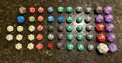 MTG Spindown Dice Lot Of 50 + 2 Various sets and colors - Image 1