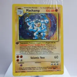Pokemon TCG - Machamp 8/102 Base Set Holo Rare WOTC 1999 - SEALED - Image 2
