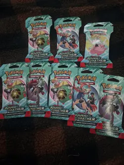 Pokemon Journey Together Trading Card Booster Pack Set - Image 1