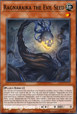 Yugioh! Mega Tins 2025 PREORDER 1x UR Ragnaraika the Evil Seed - Image 1