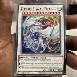 Yugioh 2020 1st Edition Cosmic Blaze Dragon LED6-EN029 - Image 1