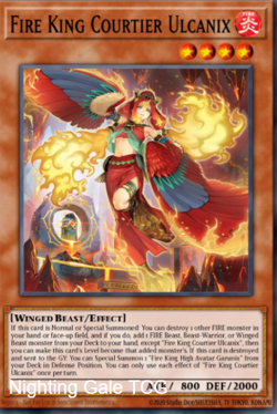 Yugioh! Mega Tins 2025 PREORDER 1x UR Fire King Courtier Ulcanix - Image 1