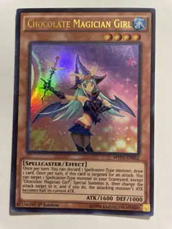 Chocolate Magician Girl MVP1-ENS52 1st Edition Secret Rare Yugioh Card Near Mint - Image 1