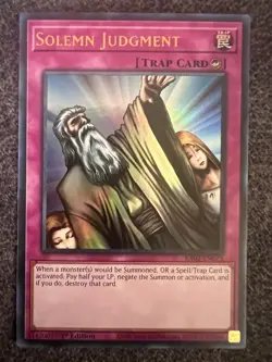 Yugioh Solemn Judgment RA02-EN075 Ultra Rare 1st Edition NM - Image 1