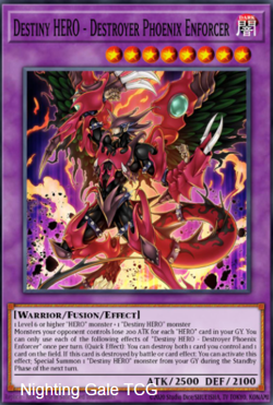 Yugioh! Mega Tins 2025 PREORDER 1x UR Destiny HERO - Destroyer Phoenix Enforcer - Image 1