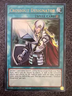 Yugioh Crossout Designator RA02-EN063 Ultra Rare 1st Edition NM - Image 1