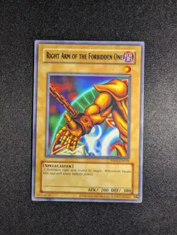 Yugioh - Right Arm of the Forbidden One RP01-EN019 Unlimite Rare - Reprint NM - Image 1