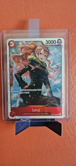 OP10-005 Sanji SR One Piece Card Game Royal Blood TCG English - Image 1