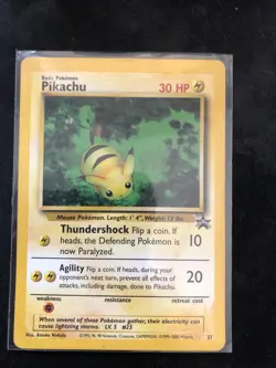 Pokemon Card - Black Star Promo - Pikachu #27 - NM - Image 1