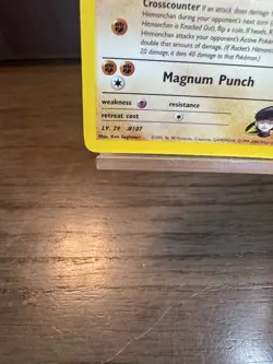 Rockets Hitmonchan Gym Heroes Trading Card 11/132 1st Edition Holo NM - Image 5