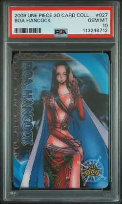 2009 ENSKY ONE PIECE 3D CARD COLLECTION #027 BOA HANCOCK PSA 10 - Image 1