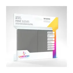 GameGenic Card Protection Prime Sleeves - Dark Gray (100) New - Image 1