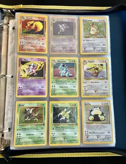 Pokemon Vintage 40 Foil Card Binder Lot Charizard Blastoise Venusaur Base 1999 - Image 4
