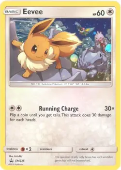 Pokemon Card Promo #SM235 - EEVEE (holo-foil) - NM/Mint - Image 1