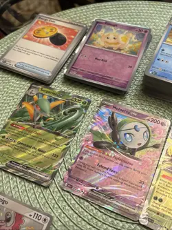 Pokemon Card Lot- Paldean Student, Shiny Flamigo, EX, Secret Rare holos/reverse - Image 5