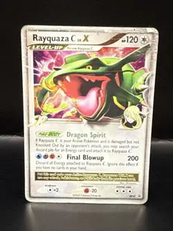 Pokemon TCG Rayquaza C LV.X Black Star Promotional Holo Card DP47 - Image 1