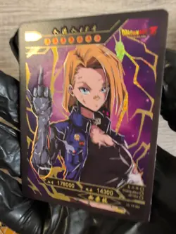 Android 18 Dragon Ball Z Cyberpunk Goddess Girls ACG Waifu Holo Anime Card DBZ - Image 4