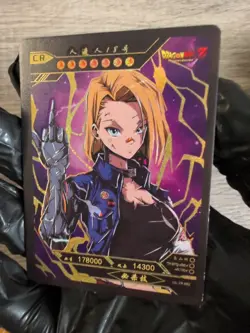 Android 18 Dragon Ball Z Cyberpunk Goddess Girls ACG Waifu Holo Anime Card DBZ - Image 5