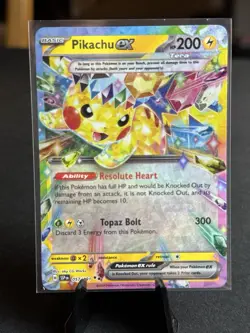 Pokemon Pikachu EX SV Surging Sparks Double Rare Card #57/191 NM English - Image 1