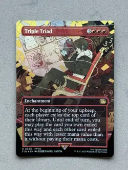 Triple Triad #340 FOIL - Extended Art Rare - MTG Magic FINAL FANTASY (FIN) - NM - Image 1